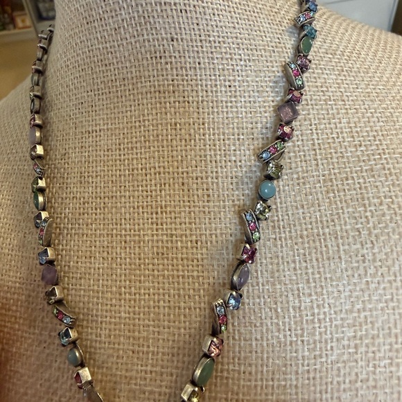 Chic Silver Vintage Multicolor Necklace - Picture 2 of 9